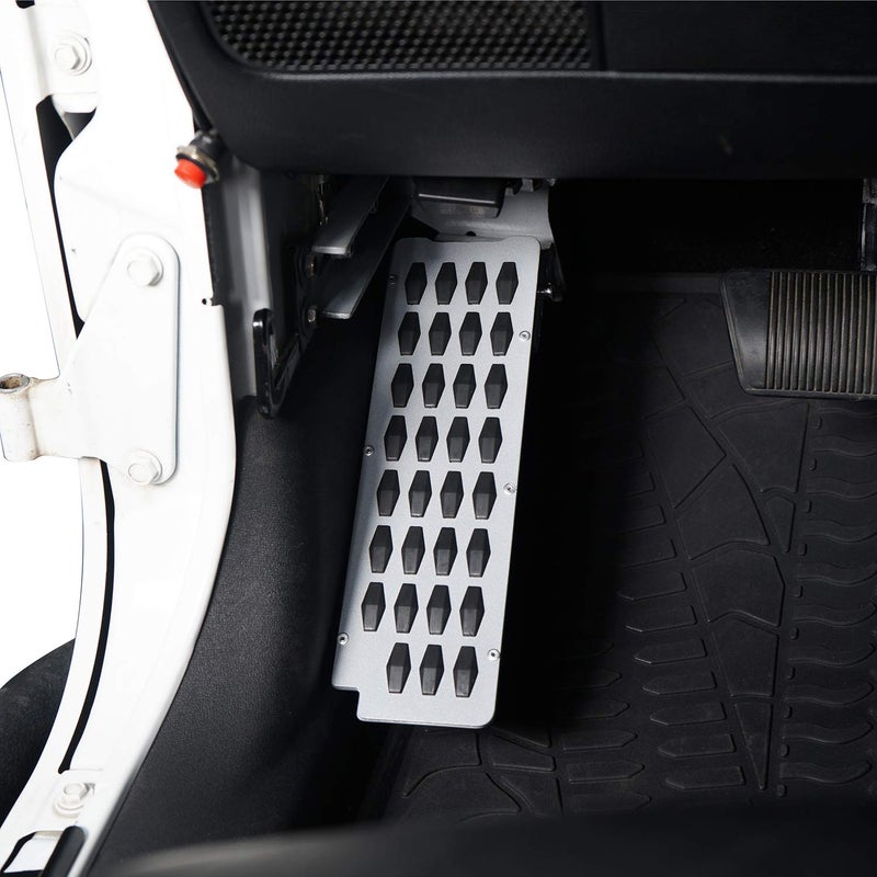 Hooke Road Dead Pedal Driver Foot Rest Pad Kick Panel for 2007-2018 Jeep Wrangler JK & Unlimited - Image 2